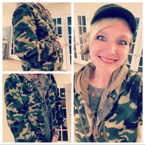 🤎🫒Kori Camo Fleece Snap Jacket 🫒🤎